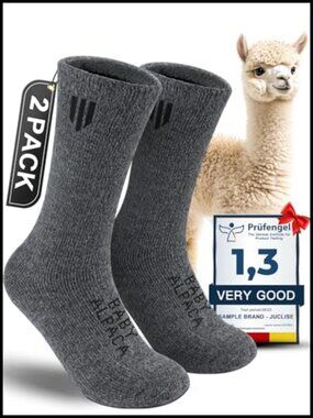 Baby Alpaca Wool Crew Socks Thick Thermal Winter Hiking Socks